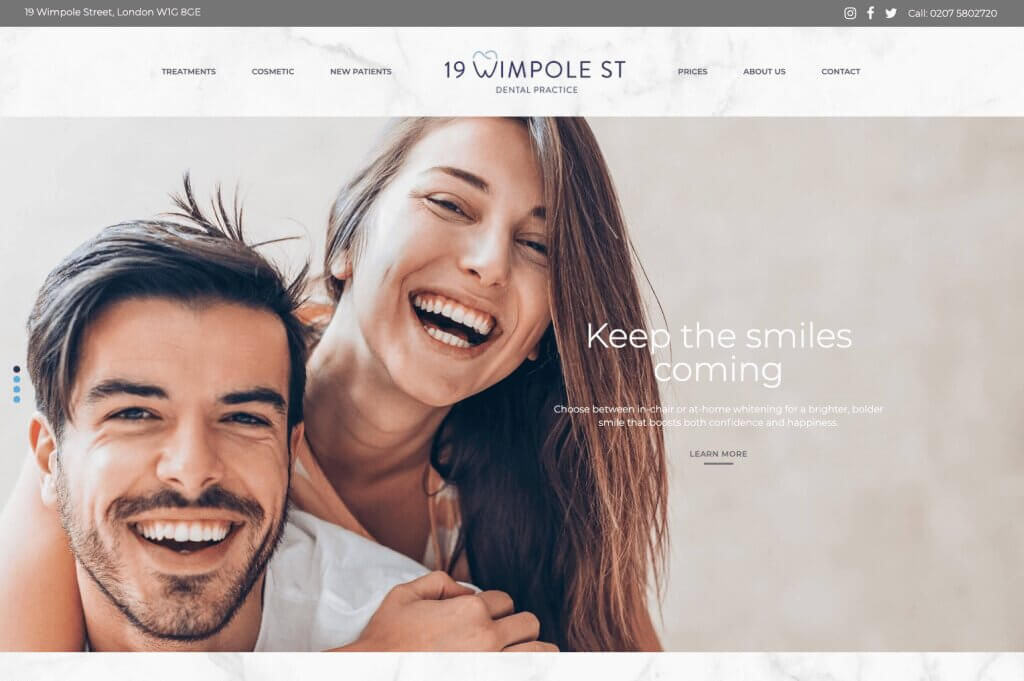 New website for 19 Wimpole Street, Marylebone