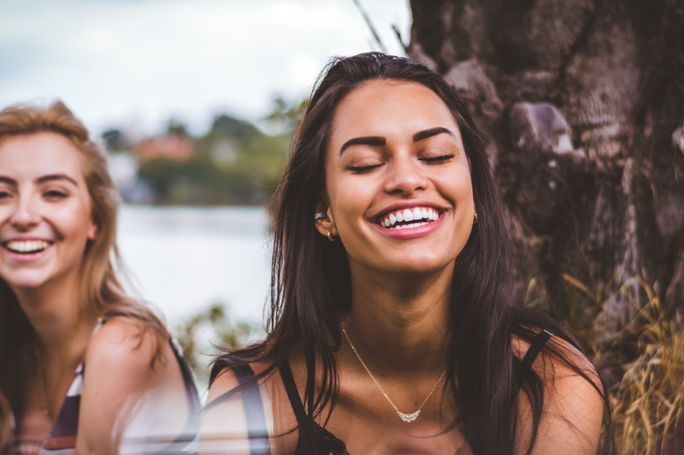 woman with bright white teeth after professional whitening at 19 Wimpole Street